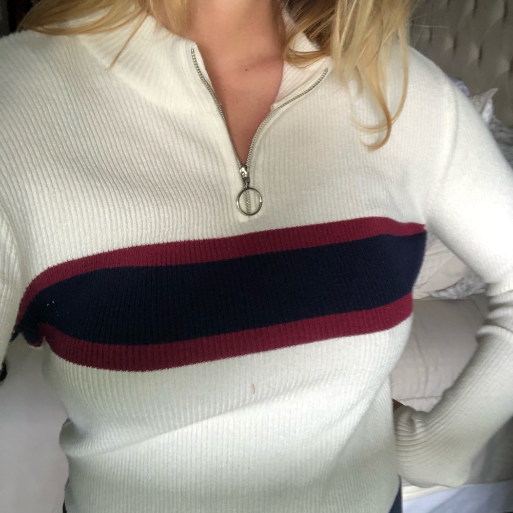 White Turtleneck Sweater